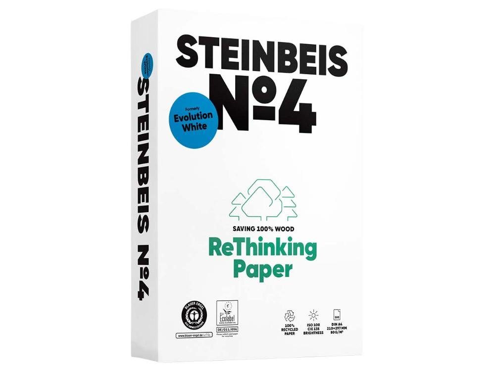 STEINBEIS Kopierpapier 'EvolutionWhite' Recycling-Kopierpapier Steinbeis