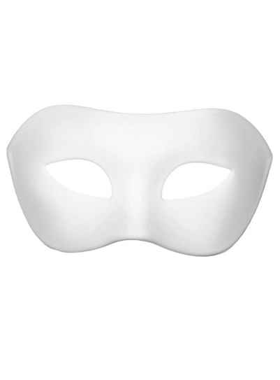 Metamorph Verkleidungsmaske Bemalbare Augenmaske, Kunststoffmaske mit individuell bemalbarer Oberfläche