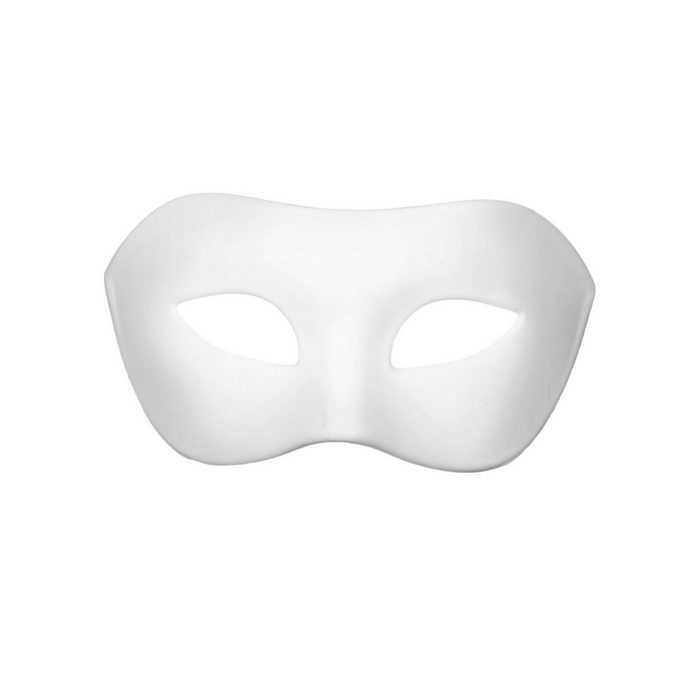 Metamorph Verkleidungsmaske Bemalbare Augenmaske Kunststoffmaske mit individuell bemalbarer Oberfläche QR12399