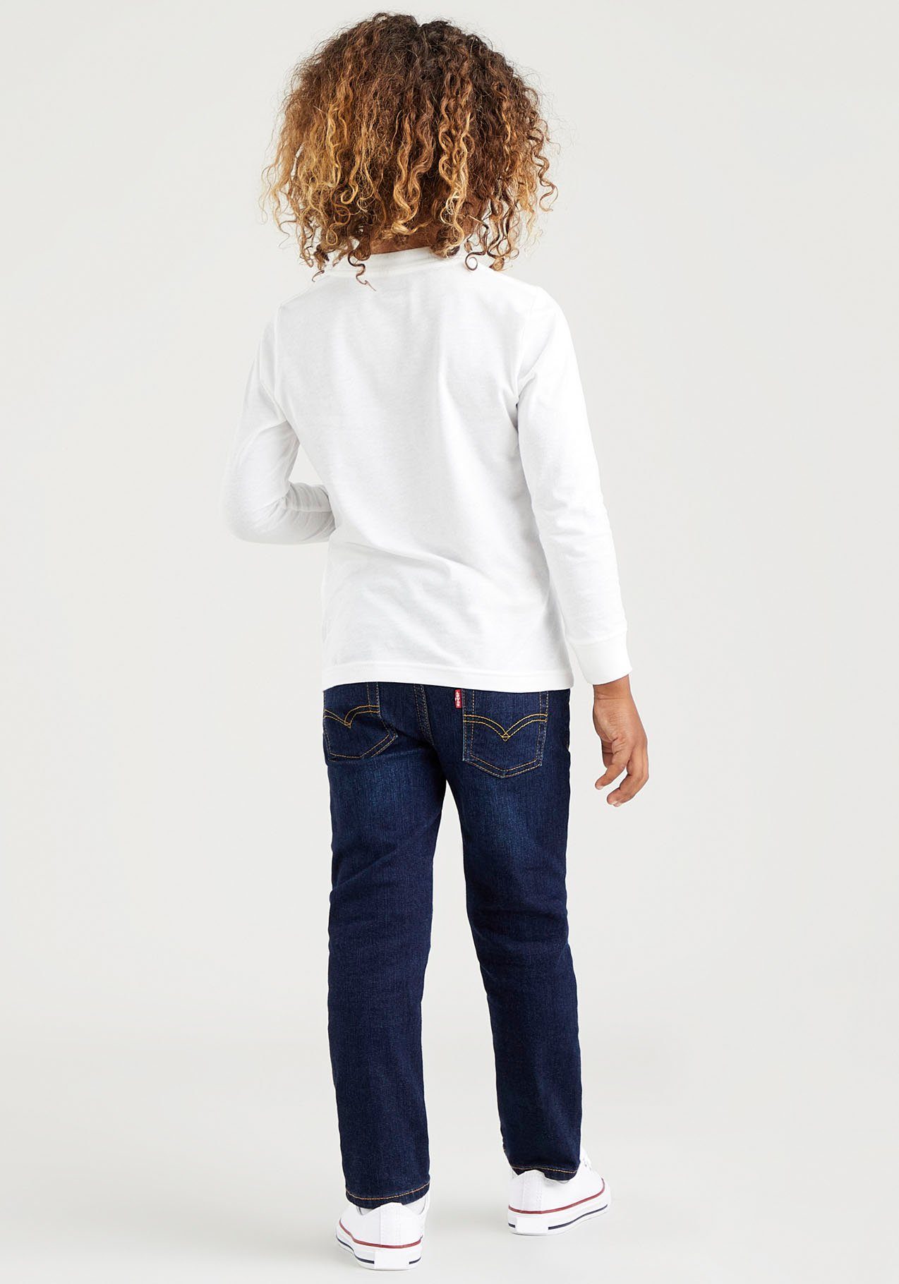 Levi's® Kids Langarmshirt L/S BATWING BOYS TEE weiß CHESTHIT for