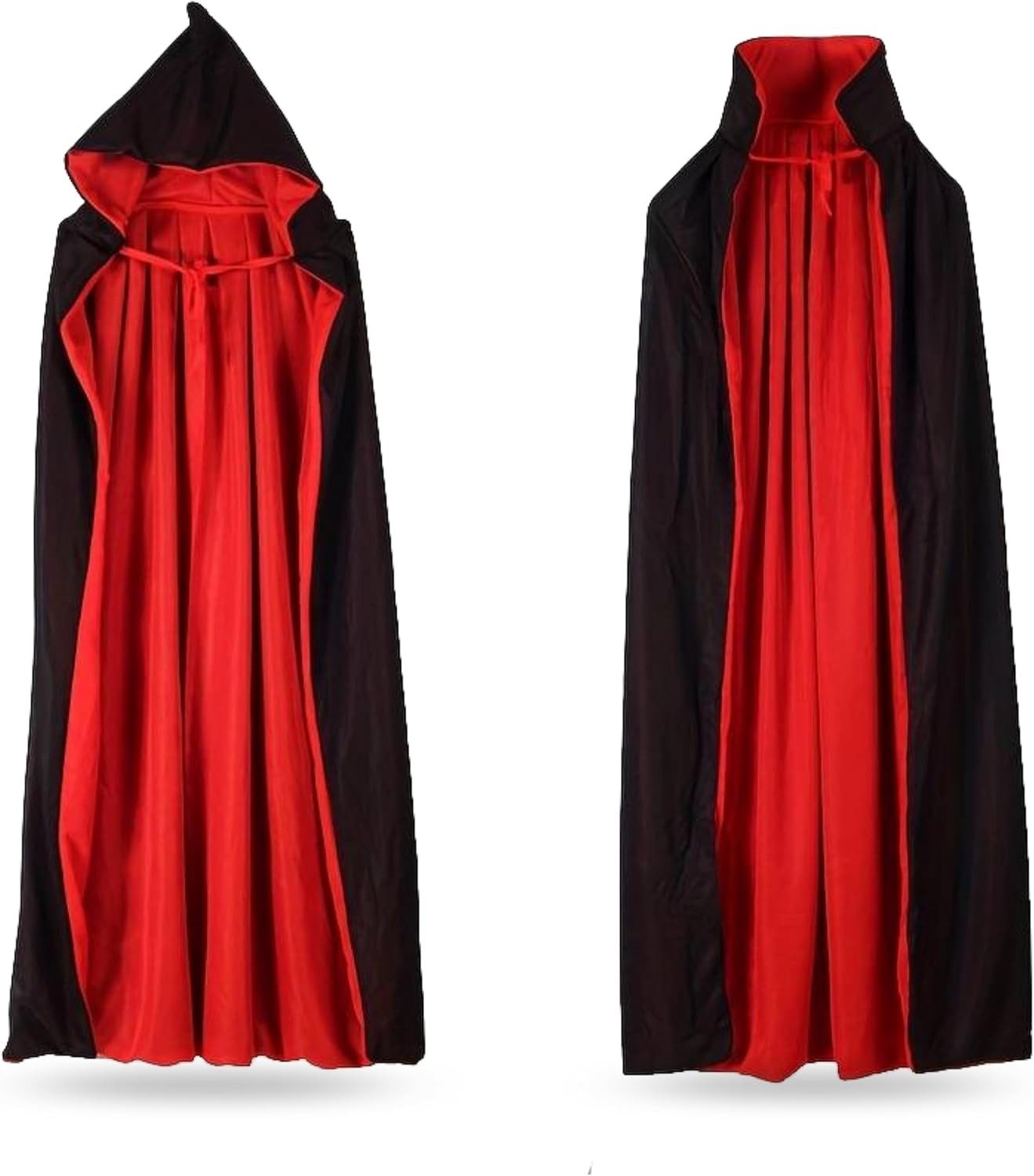 Umhang Umhang Vampir Kostüm Umhang rot & schwarz Halloween Kostüm Herren