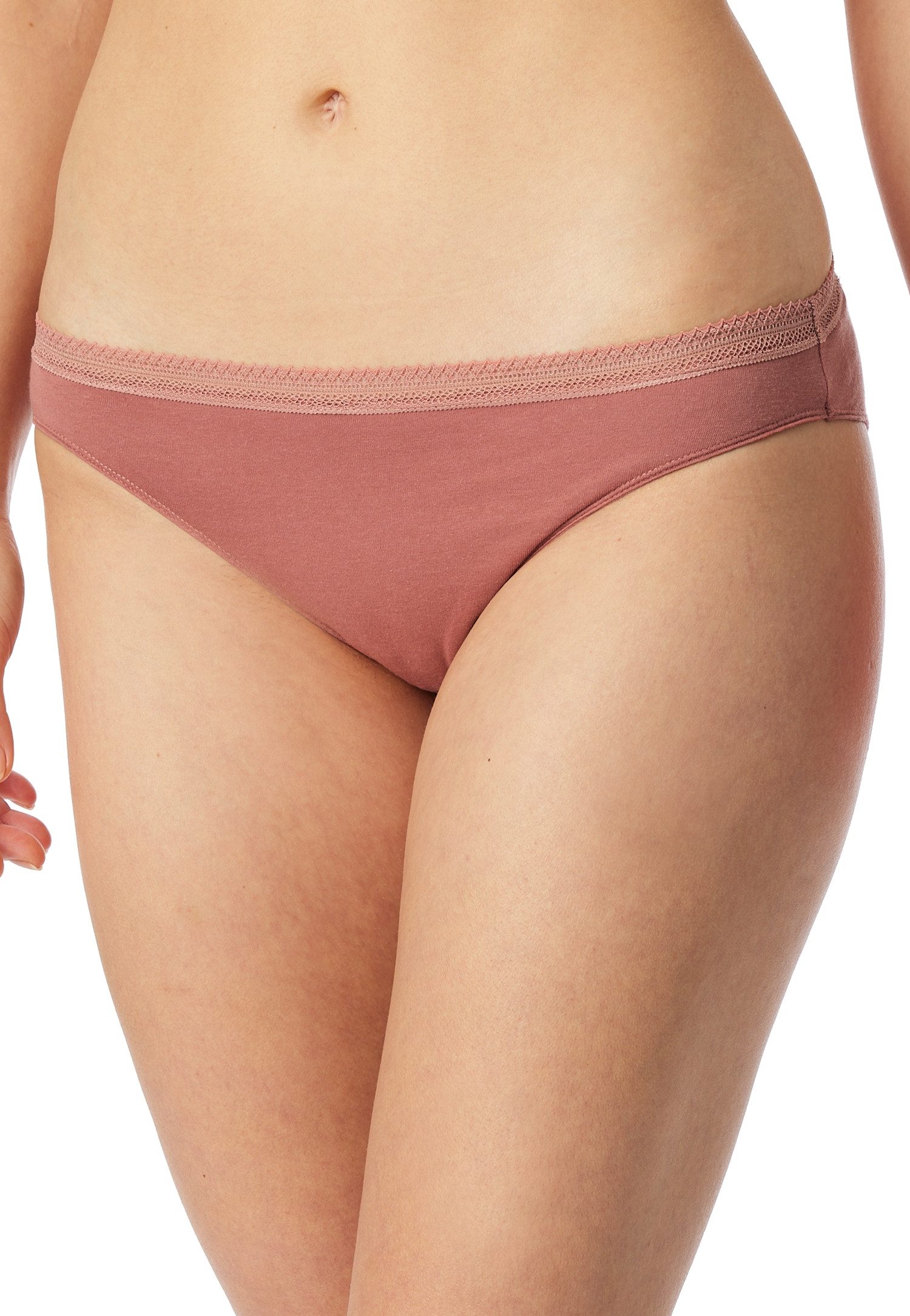 Schiesser Rioslip Cotton Lace (2er-Pack) mit femininem Spitzenband am Bund