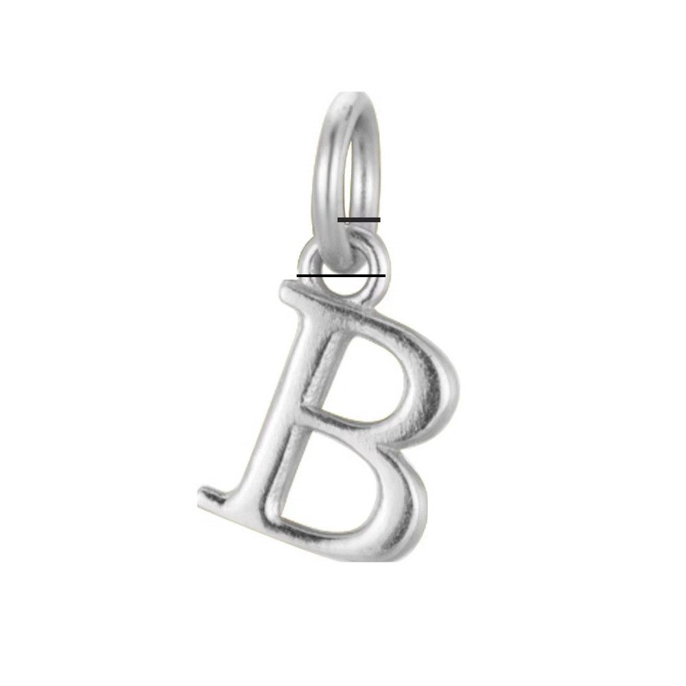 Silberkette Buchstabenanhänger Halskette mit Buchstaben Anhänger Buchstabe " B "