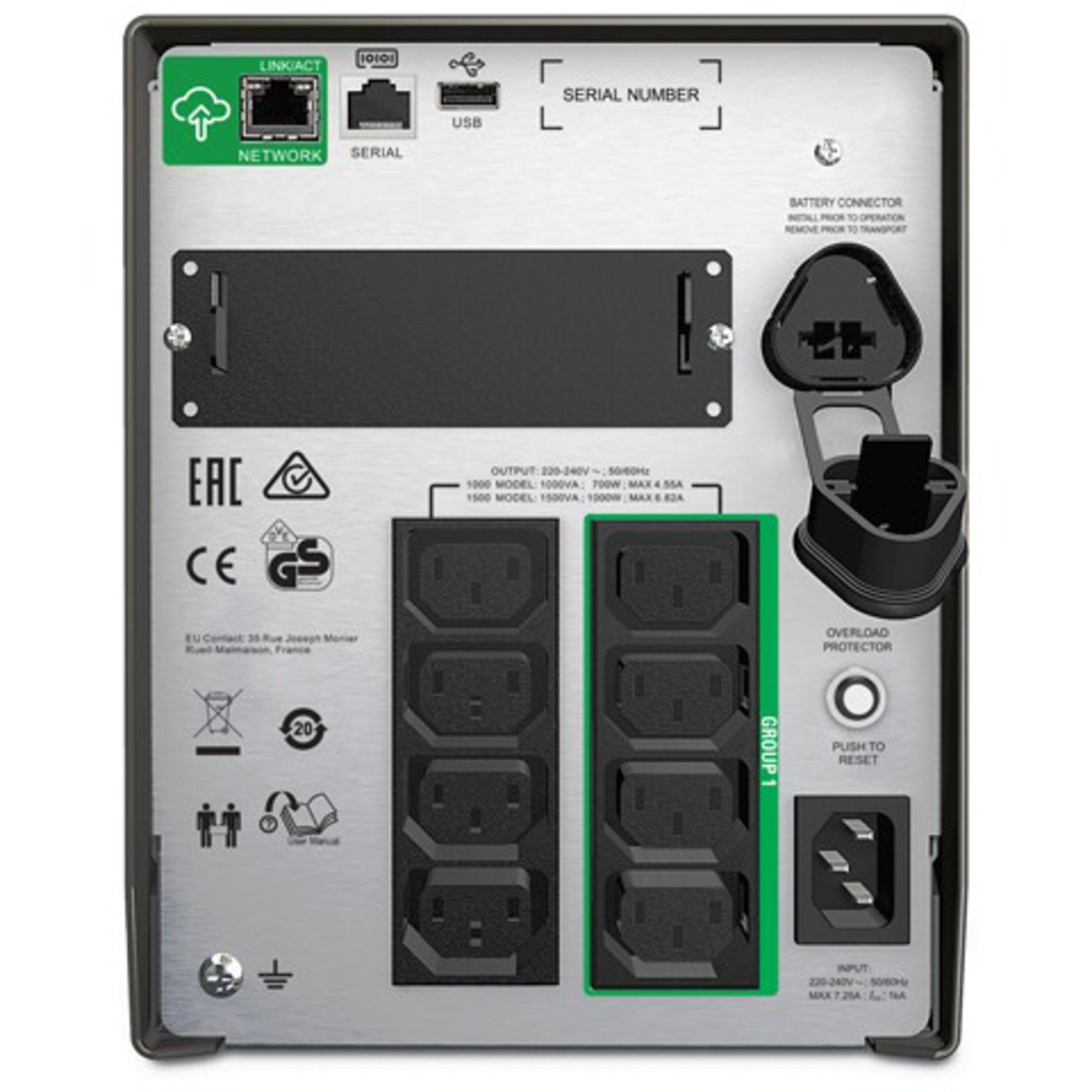 APC USV-Anlage APC Smart-UPS 1000 VA, LCD, 230 V, USV, (mit