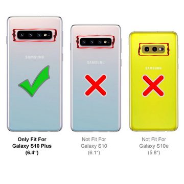 CoolGadget Handyhülle Outdoor Case Hybrid Cover für Samsung Galaxy S10 Plus 6,4 Zoll, Schutzhülle extrem robust Handy Case für Samsung S10+ Hülle