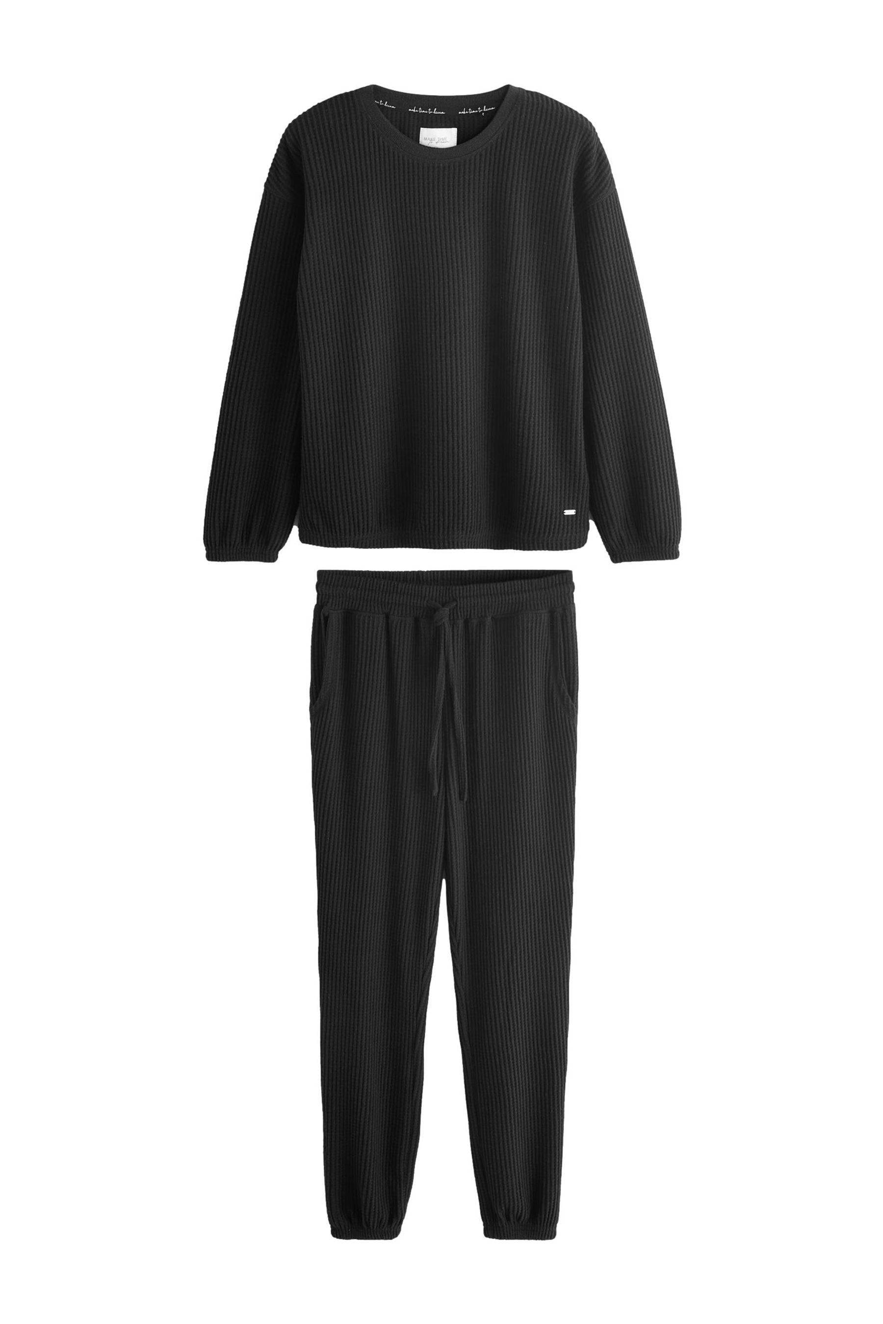 Next Pyjama Kuschliger Langarm-Schlafanzug mit Waffelstruktur günstig online kaufen