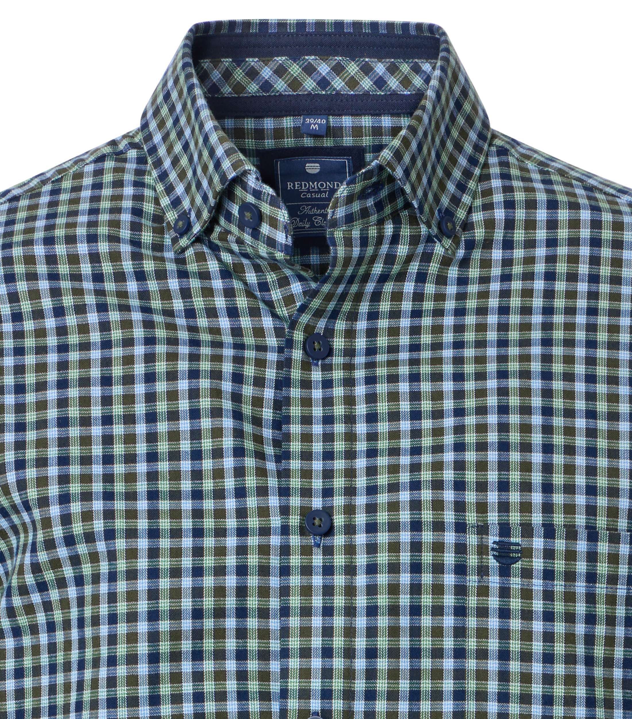 Redmond Langarmhemd kariert Comfort Fit