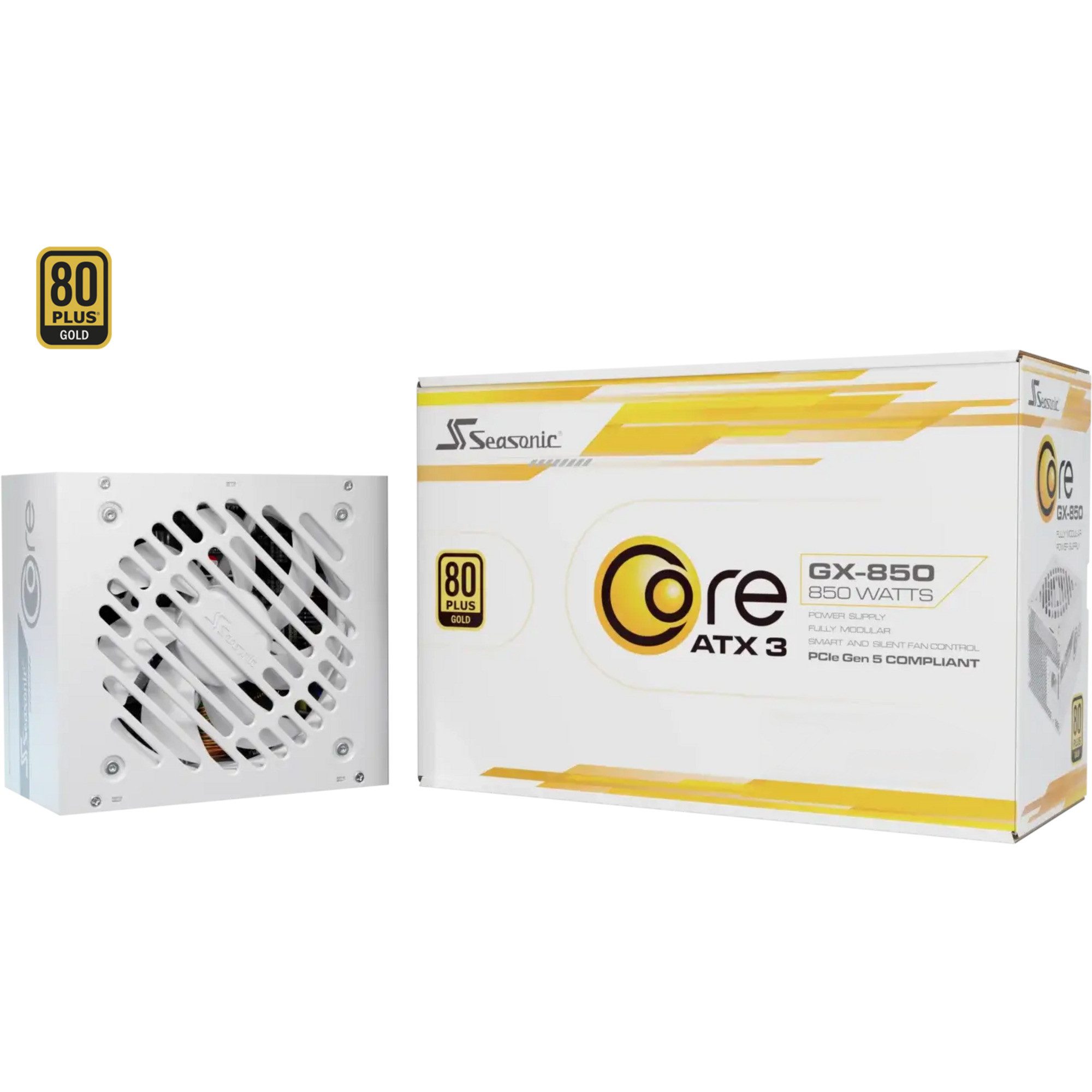 Seasonic Seasonic CORE GX-850-V2-WHITE 850W, PC-Netzteil, PC-Netzteil (80 PLUS Gold)