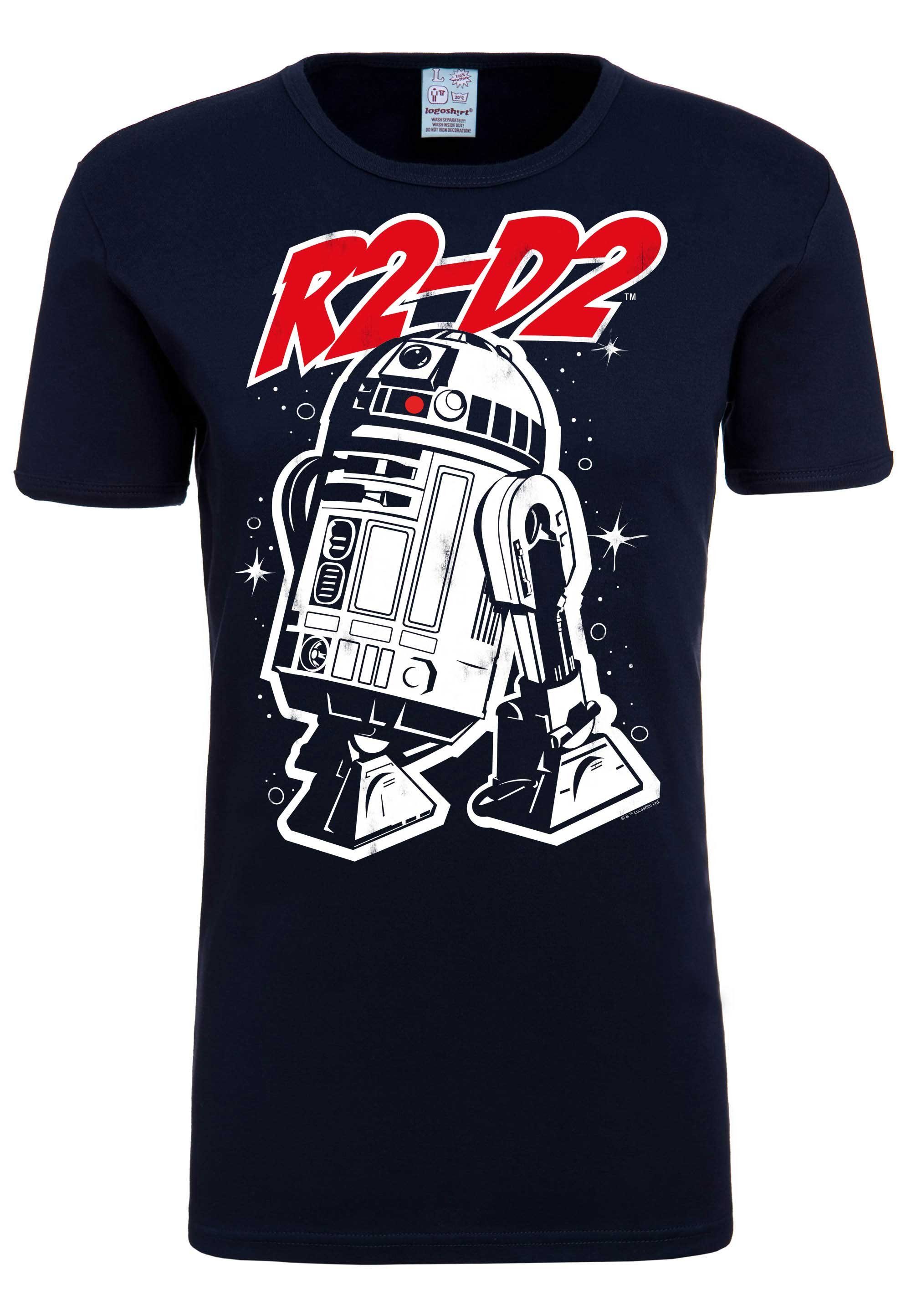 mit LOGOSHIRT T-Shirt lizenzierten Originaldesign R2-D2