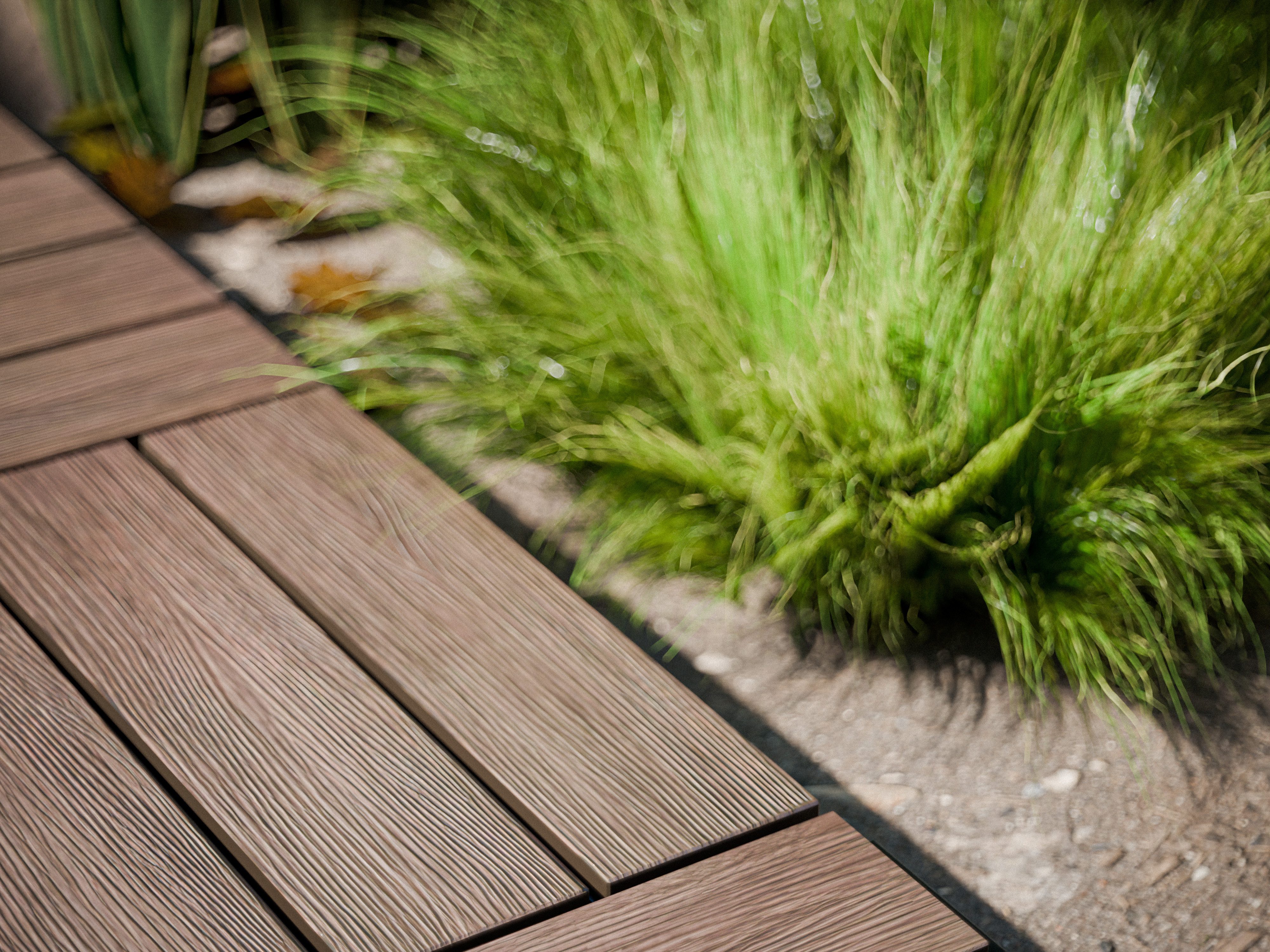 Outgarden Terrassenplatte WPC-Fliese Holzoptik Teak, WPC 40x40, Teak