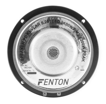 Fenton WK14 Einbaulautsprecher (100 W, 5.25" / 13cm, Mitteltöner / Tieftöner, Aramid-Membran)