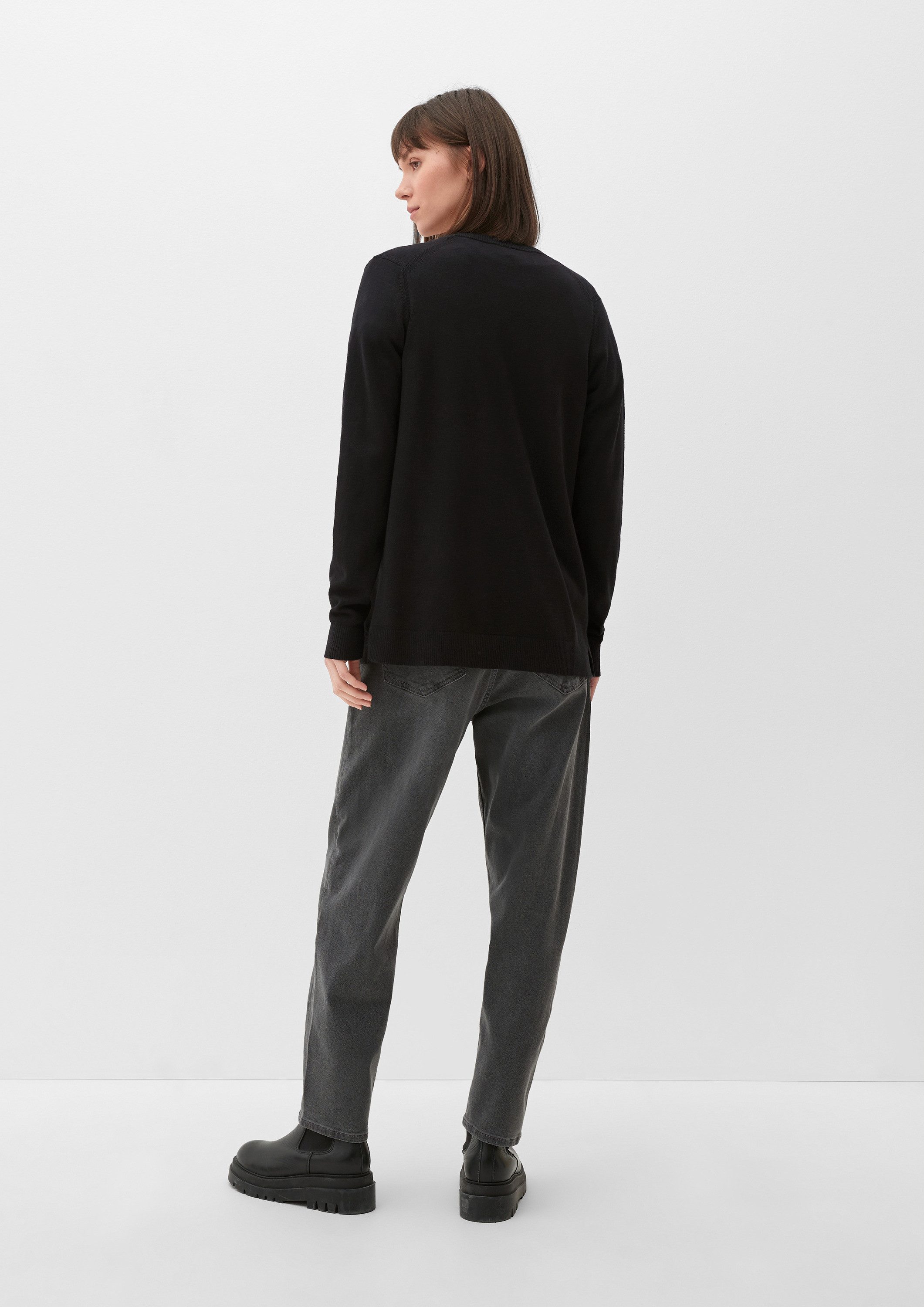 s.Oliver Cardigan Strickjacke Strickjacke aus Viskosemix