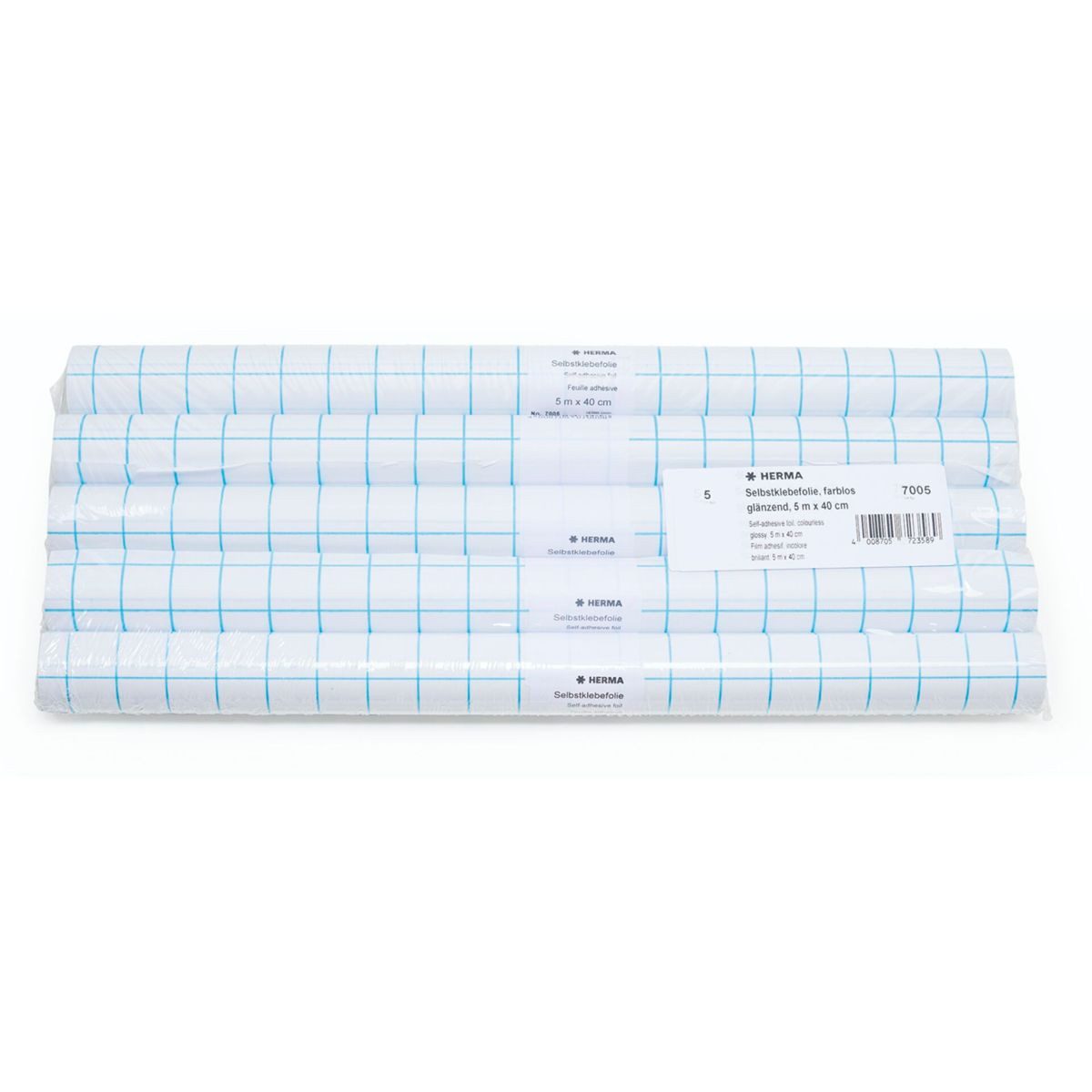 HERMA Aufkleber 5x1 Selbstklebefolie 5m x 40cm glänzend 7005