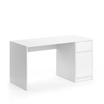 Vicco Schreibtisch Bürotisch Computertisch 140x65cm RUBEN Weiß