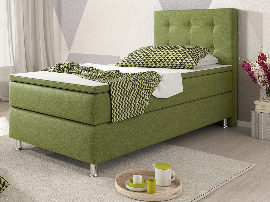 inter Boxspringbett Köln 90x200cm mit inkl. Topper und Matratzen (Bett, Kom günstig online kaufen