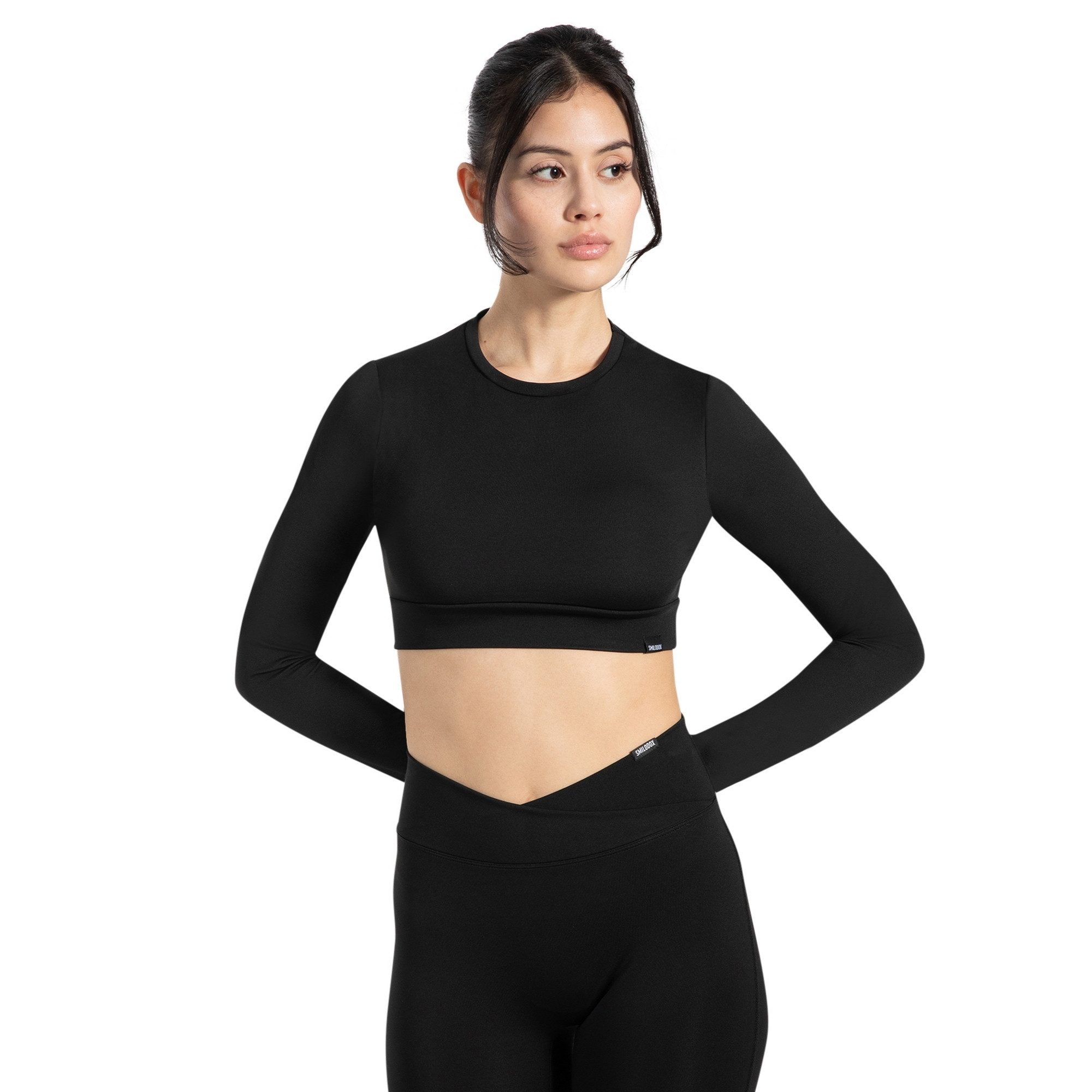 Smilodox Longsleeve Tisha, Cropped Sportshirt, Funktionsshirt elastisches U günstig online kaufen