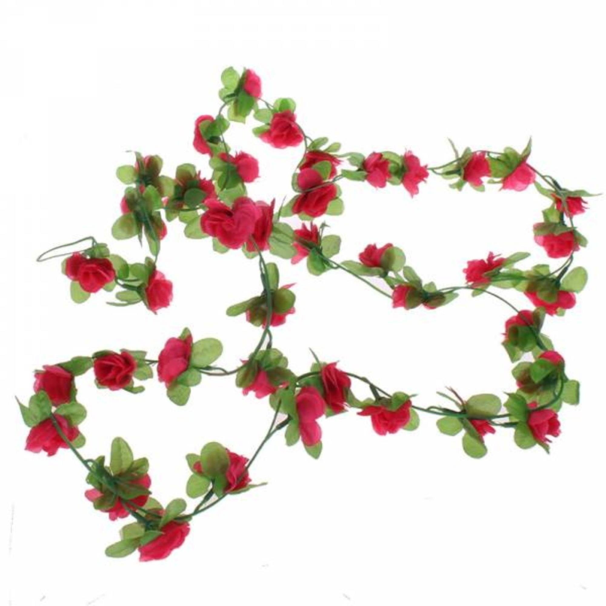 Kunstgirlande Blumengirlande 220 cm pink, BENSON