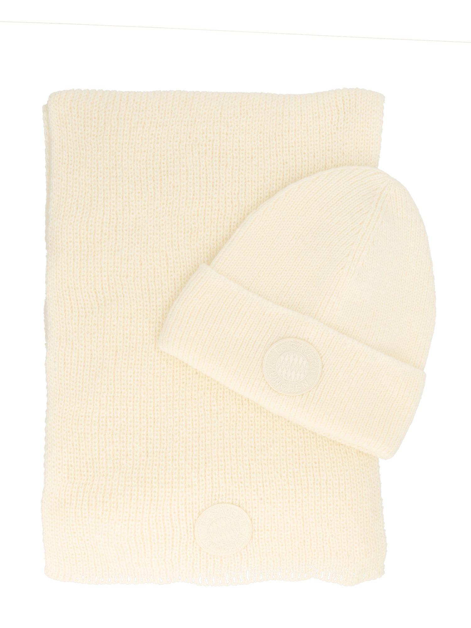 FC Bayern München Wendemütze FC Bayern München I Set Mütze Statement & Schal I Unisex I Off white