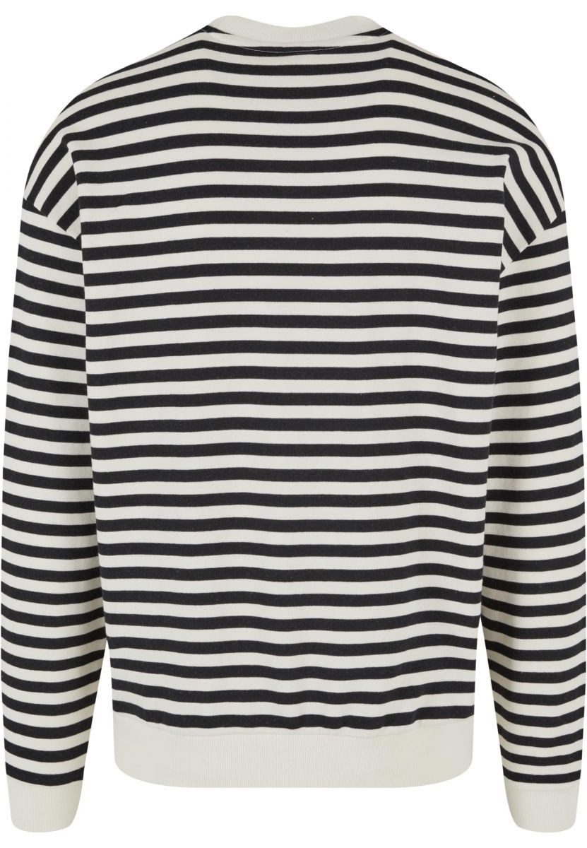 URBAN CLASSICS Sweatshirt Striped Crewneck Herren Langarm Pullover