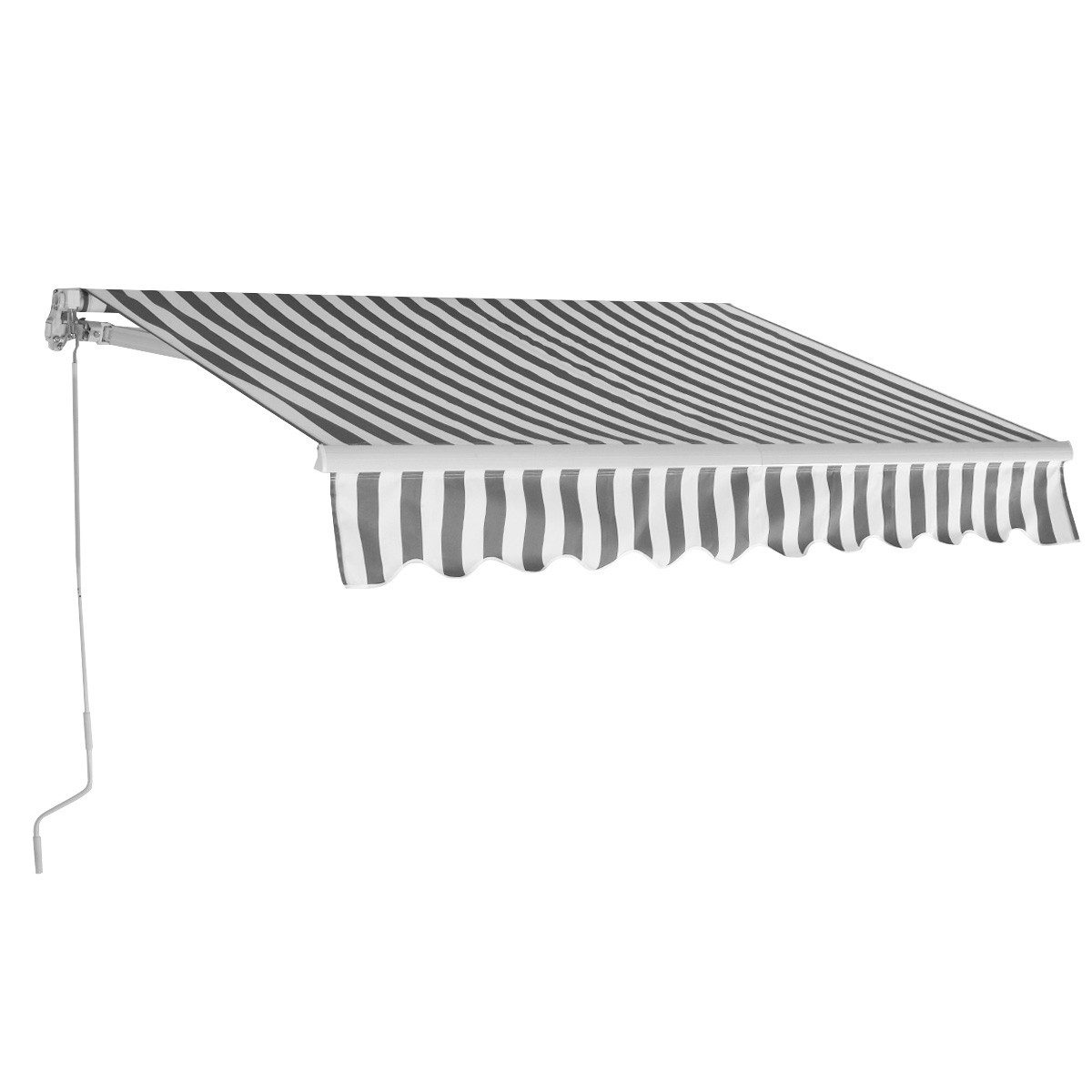 COSTWAY Gelenkarmmarkise Klemmmarkise mit Kurbel, 3 x 2,5 m günstig online kaufen