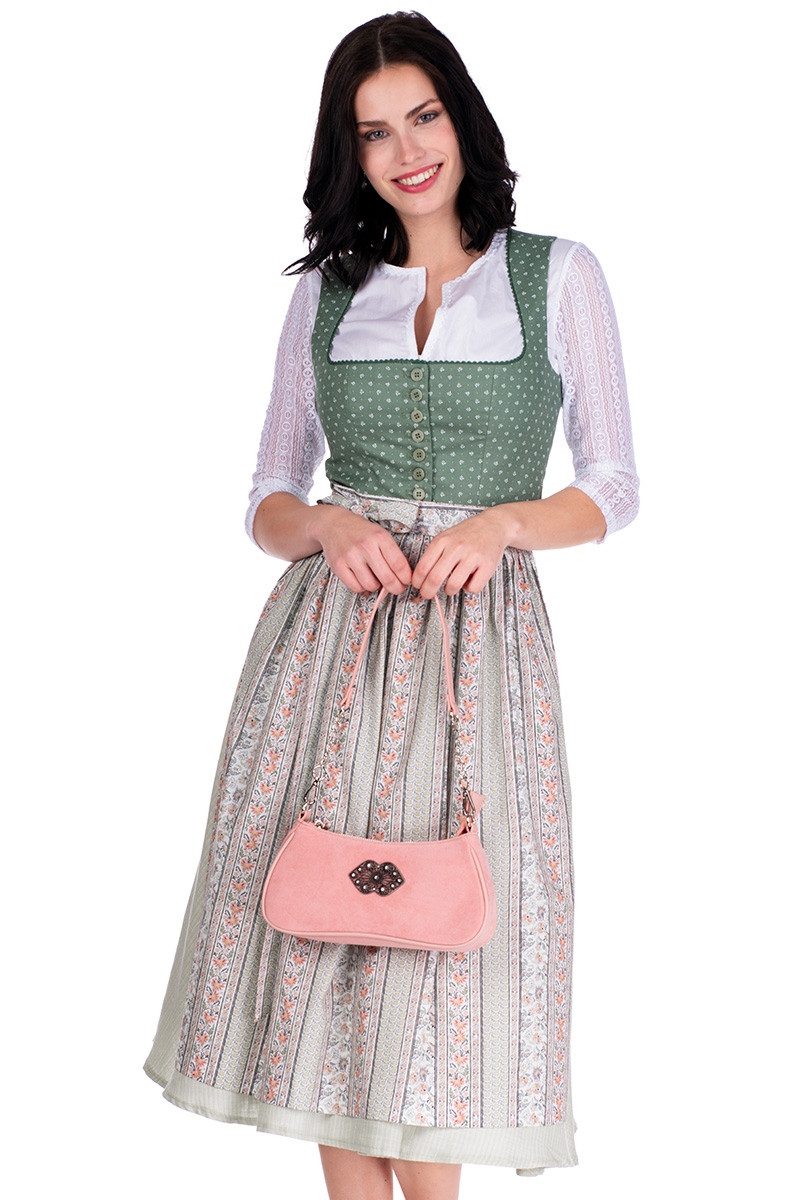 Berwin & Wolff Dirndl Midi Dirndl 2tlg. - OLIVERA - schilfgrün/sage light