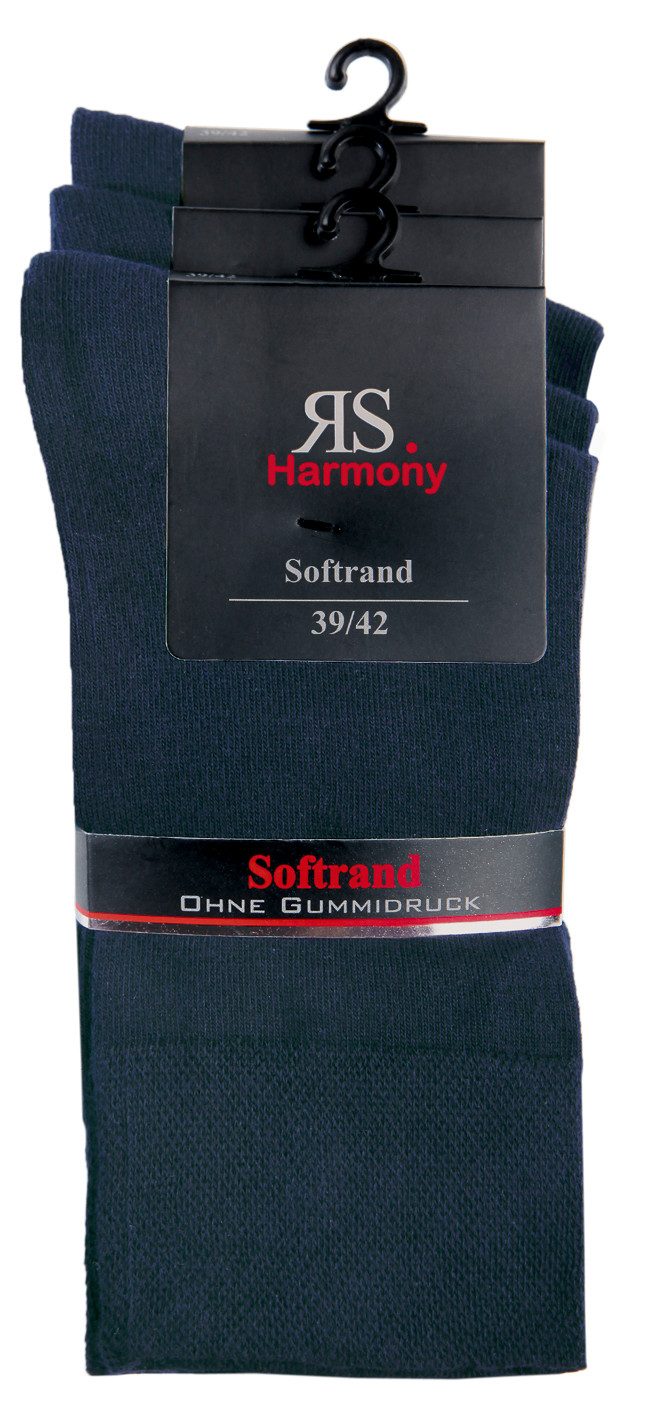 Socken 3 Paar RS. Harmony 31213 EXTRA STRUMPF "MARINE" 39-42, 43-46