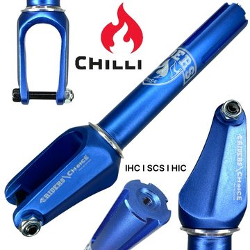 Chilli Stuntscooter Chilli Pro Scooters Riders Stunt-Scooter Fork IHC Kit+ Headset Blau