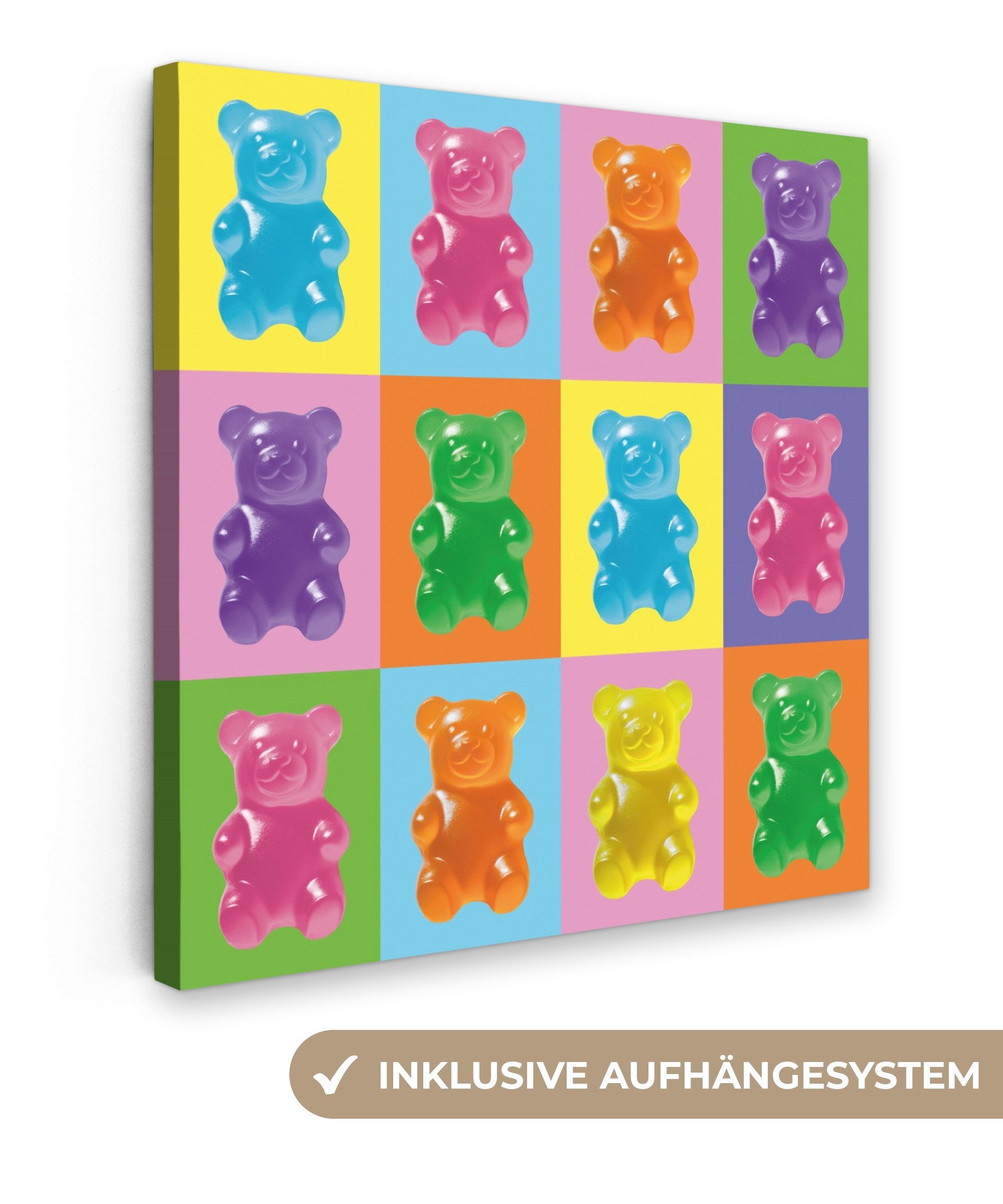 OneMillionCanvasses® Leinwandbild Kunst - Süßigkeiten - günstig online kaufen