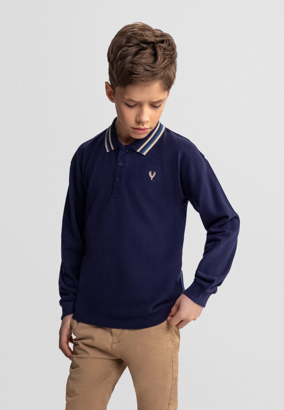 MINOTI Poloshirt 2er-Pack Poloshirts mit Kragen und Stickerei (2y-14y) trendiges Design