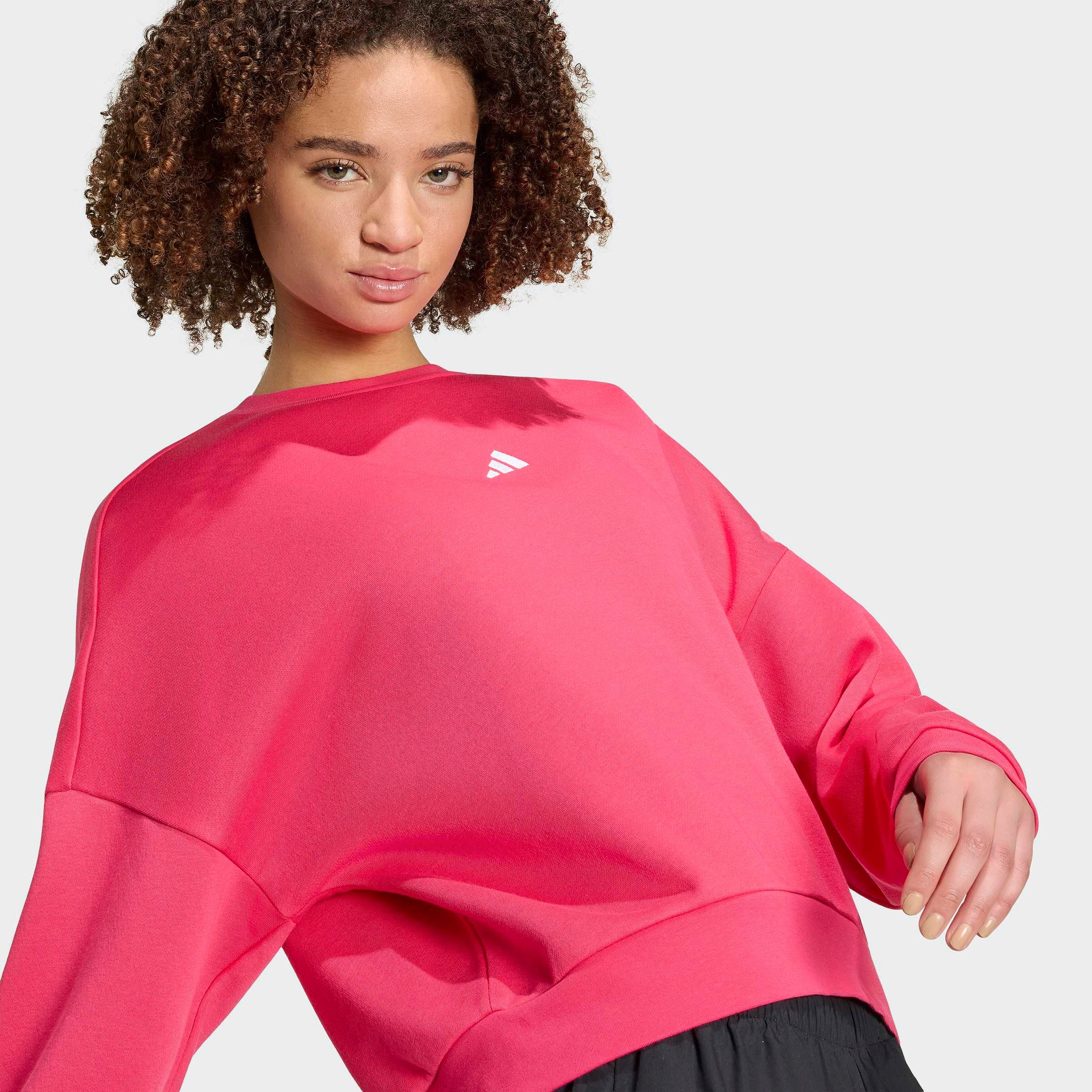 adidas Sportswear Sweatshirt ESSENTIALS SMALL LOGO FEELCOMFY mit flauschiger Innenseite – Bild 4 von 5