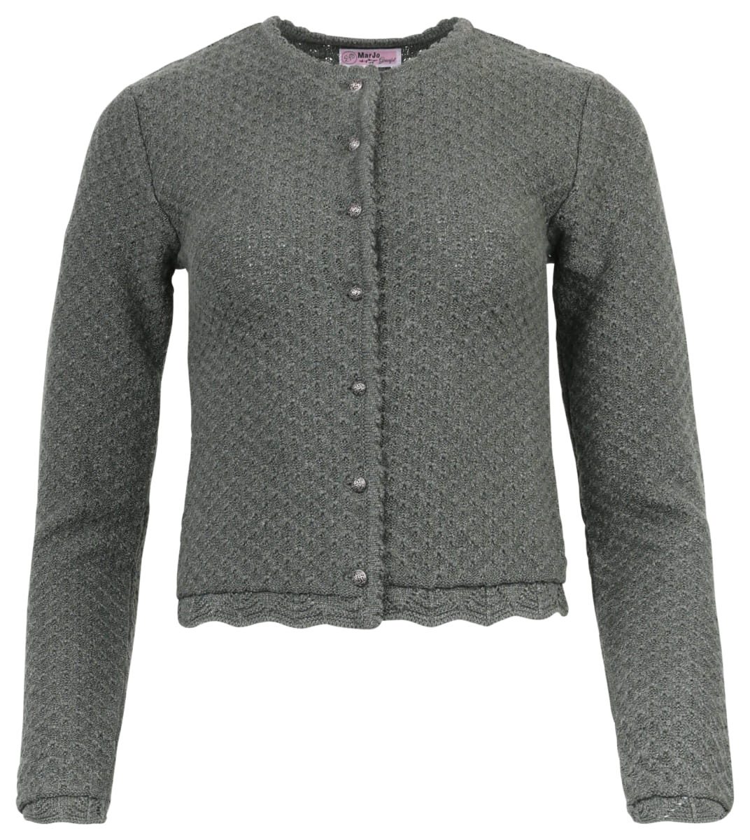 MarJo Trachtenstrickjacke Strickjacke Hoheneich thymian melange