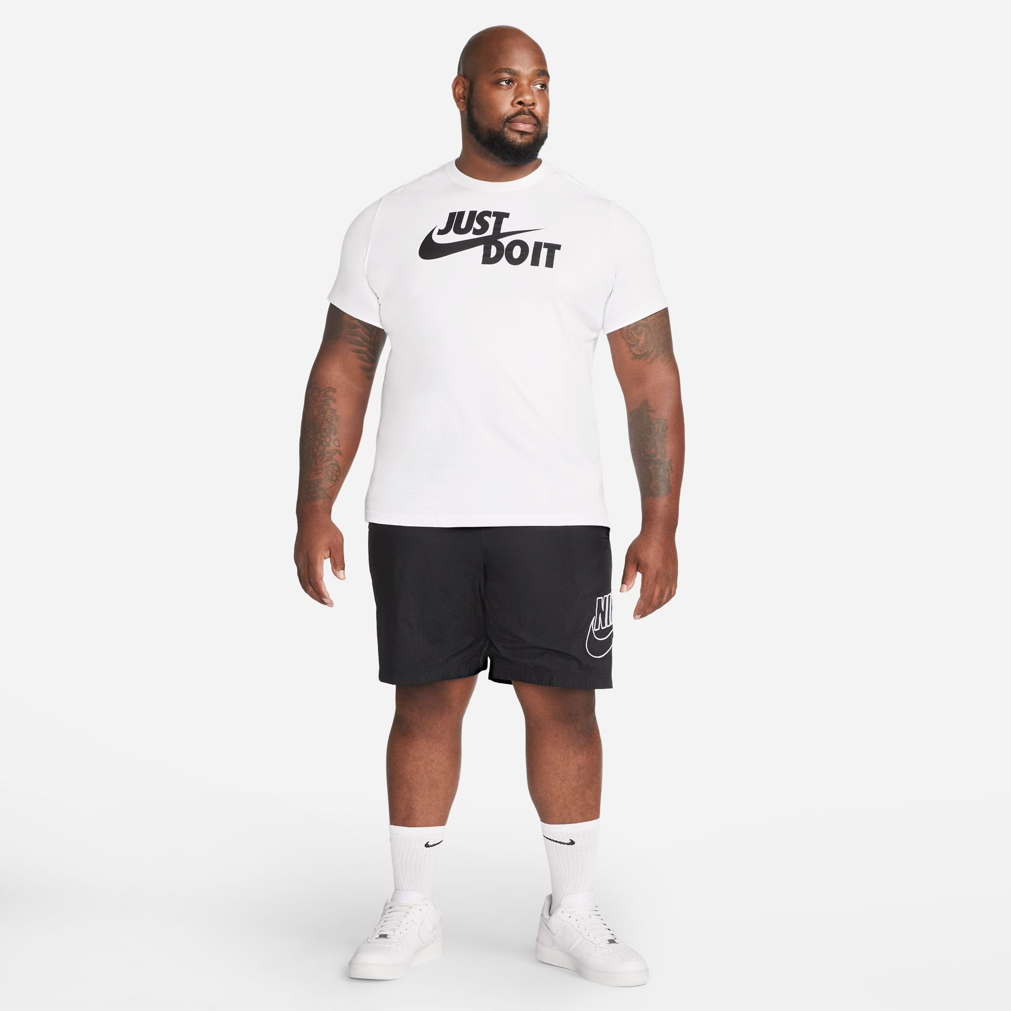 MEN'S White/ Nike Black T-SHIRT JDI Sportswear T-Shirt