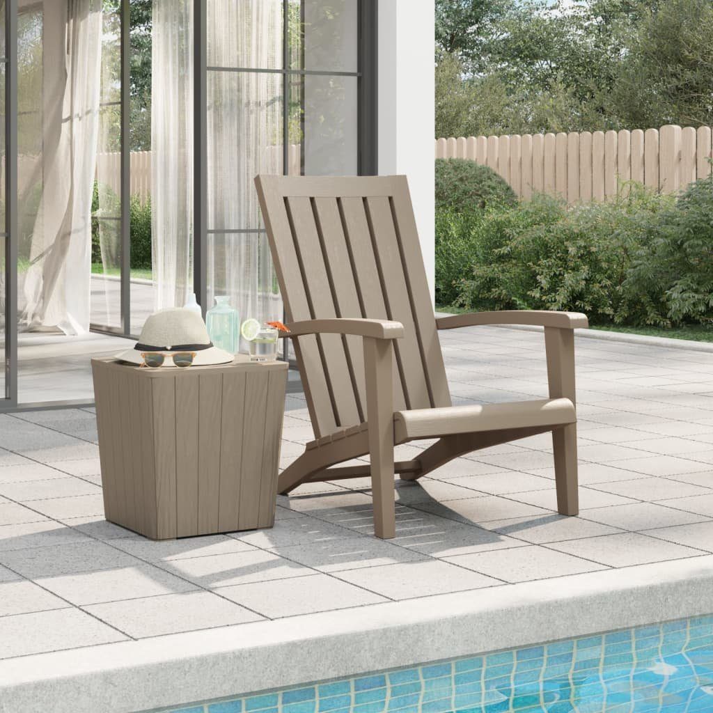 vidaXL Gartenstuhl Adirondack-Gartenstuhl Hellbraun Polypropylen (1 St)