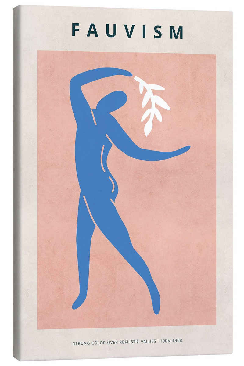 Posterlounge Leinwandbild Matisse Inspired Art, Fauvism - Pink, Schlafzimmer Vintage Malerei