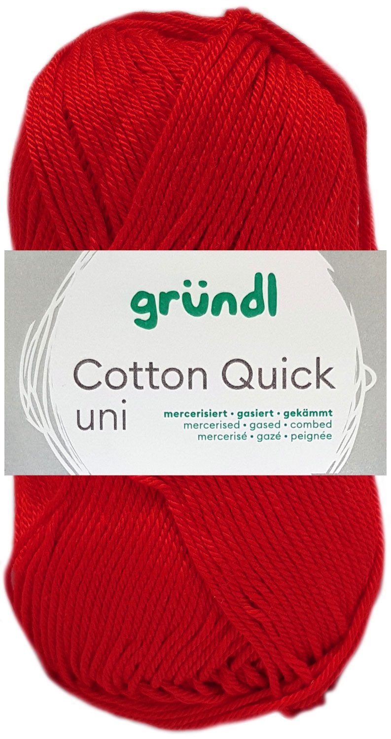 Gründl 50 Gramm Gründl Cotton Quick Uni Farbauswahl Häkelwolle