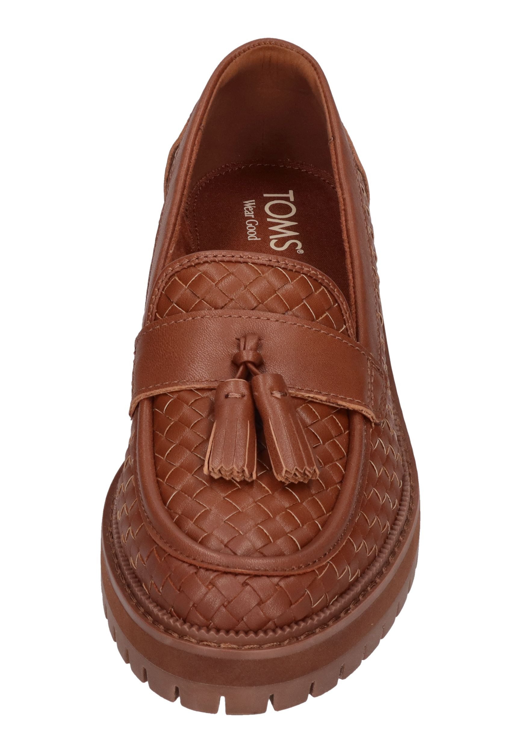 TOMS CARA WOVEN Schnürschuh Amber Brown