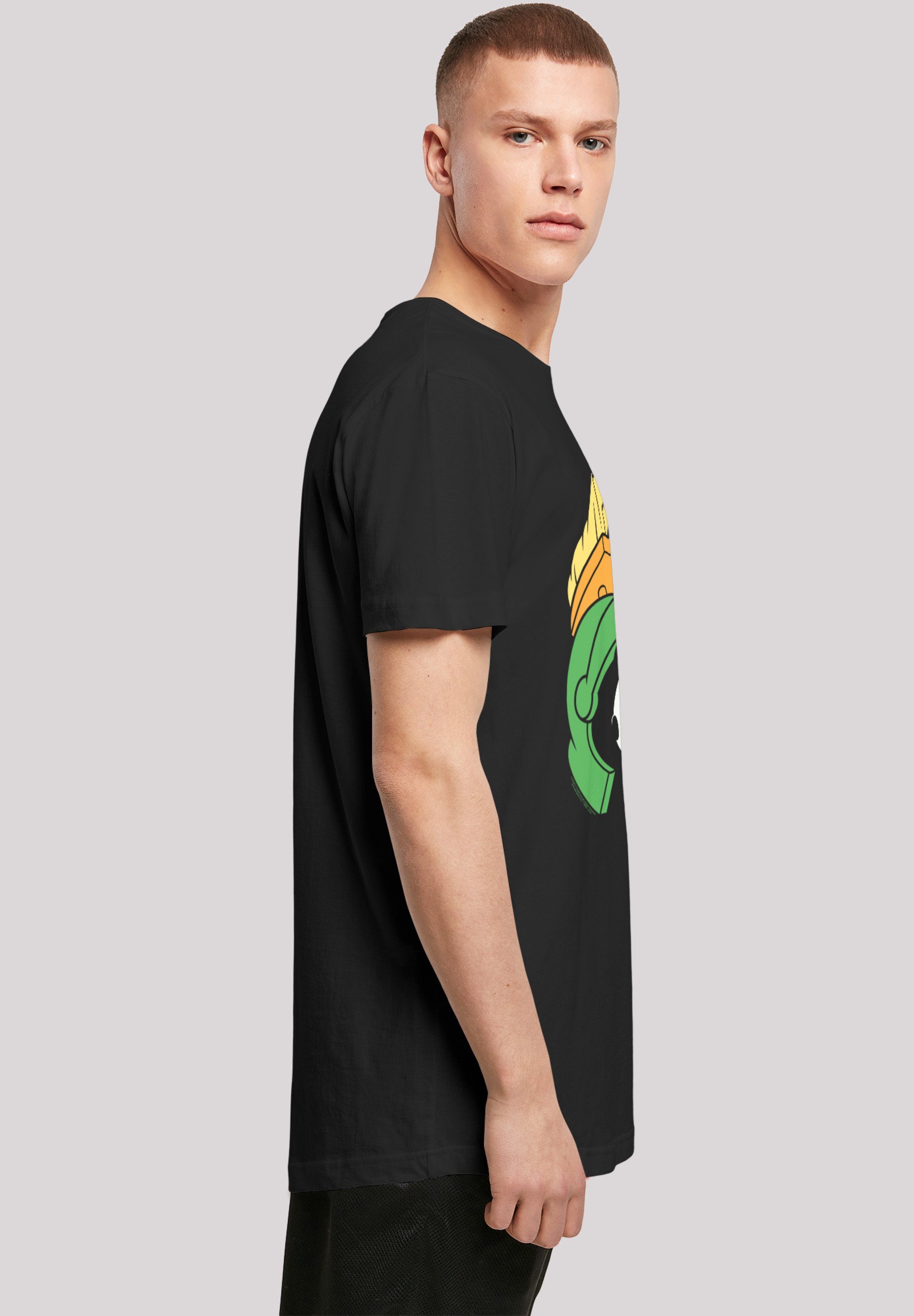 Martian F4NT4STIC black Shaped with (1-tlg) Tee Marvin The Long Face Herren Kurzarmshirt