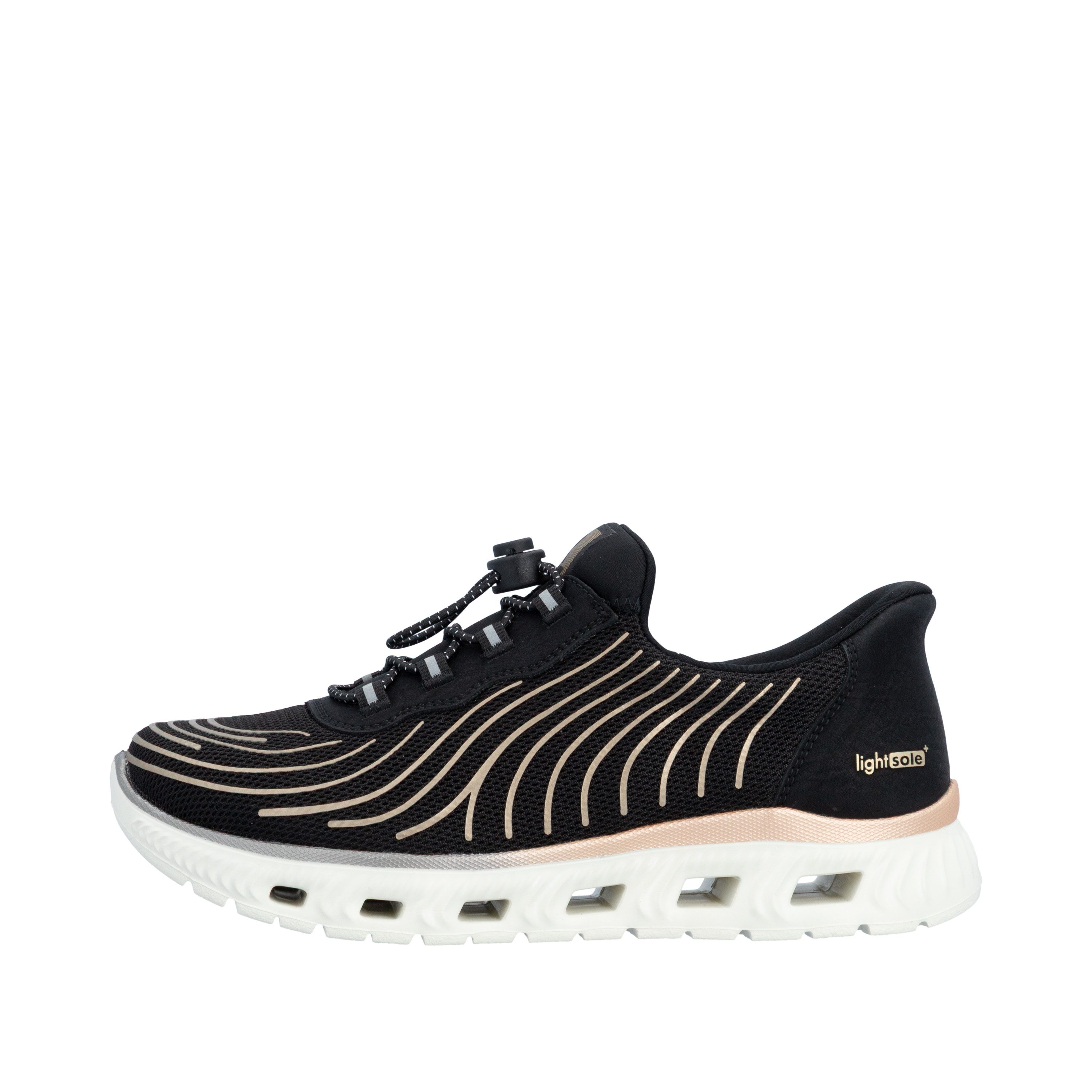 Rieker Ready2GO Plateausneaker Sport-Sneaker, Freizeitschuh, Halbschuh mit Schnellverschluss