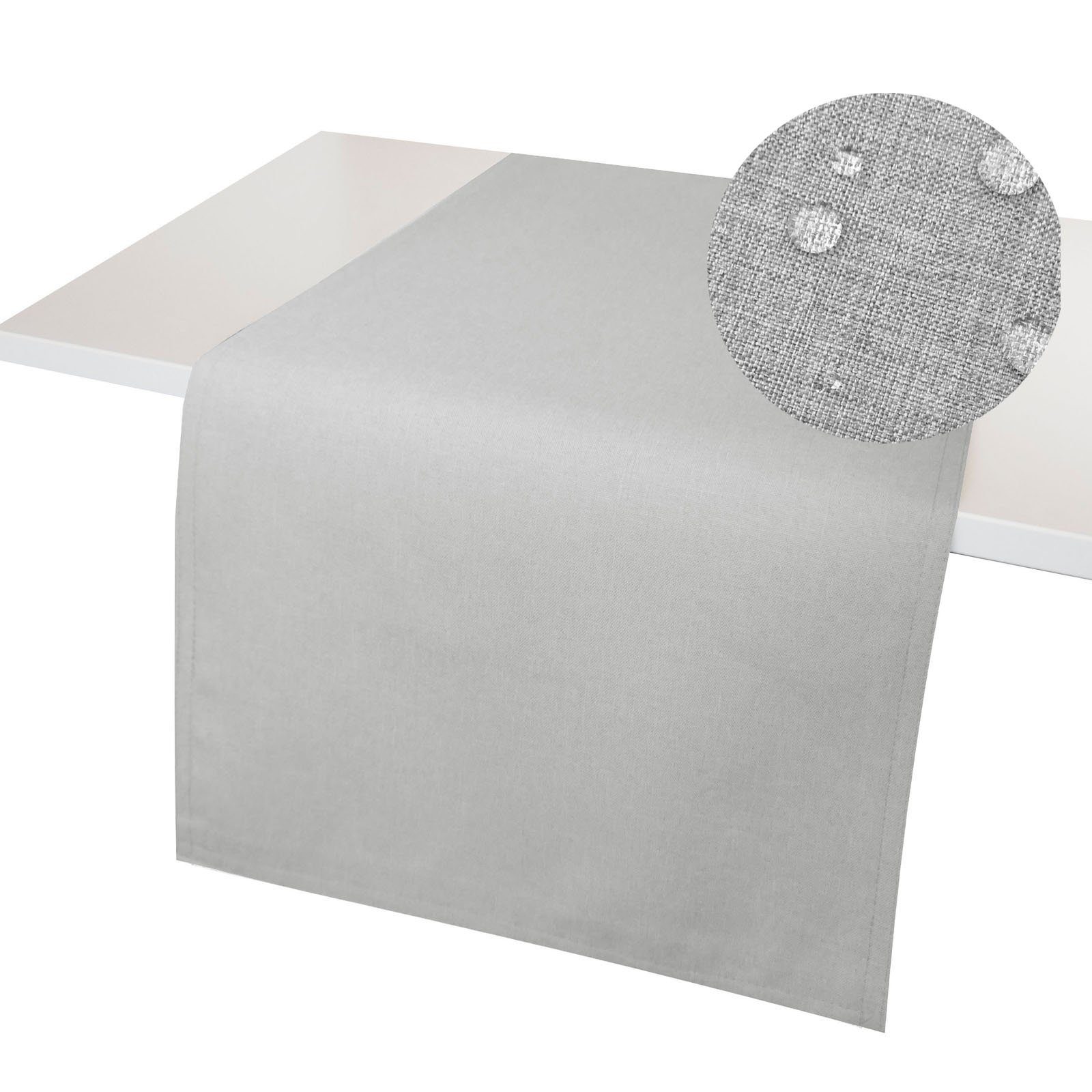 Tischläufer Leinenoptik Tischläufer WINDSTABIL uni Tischdecke, günstig online kaufen