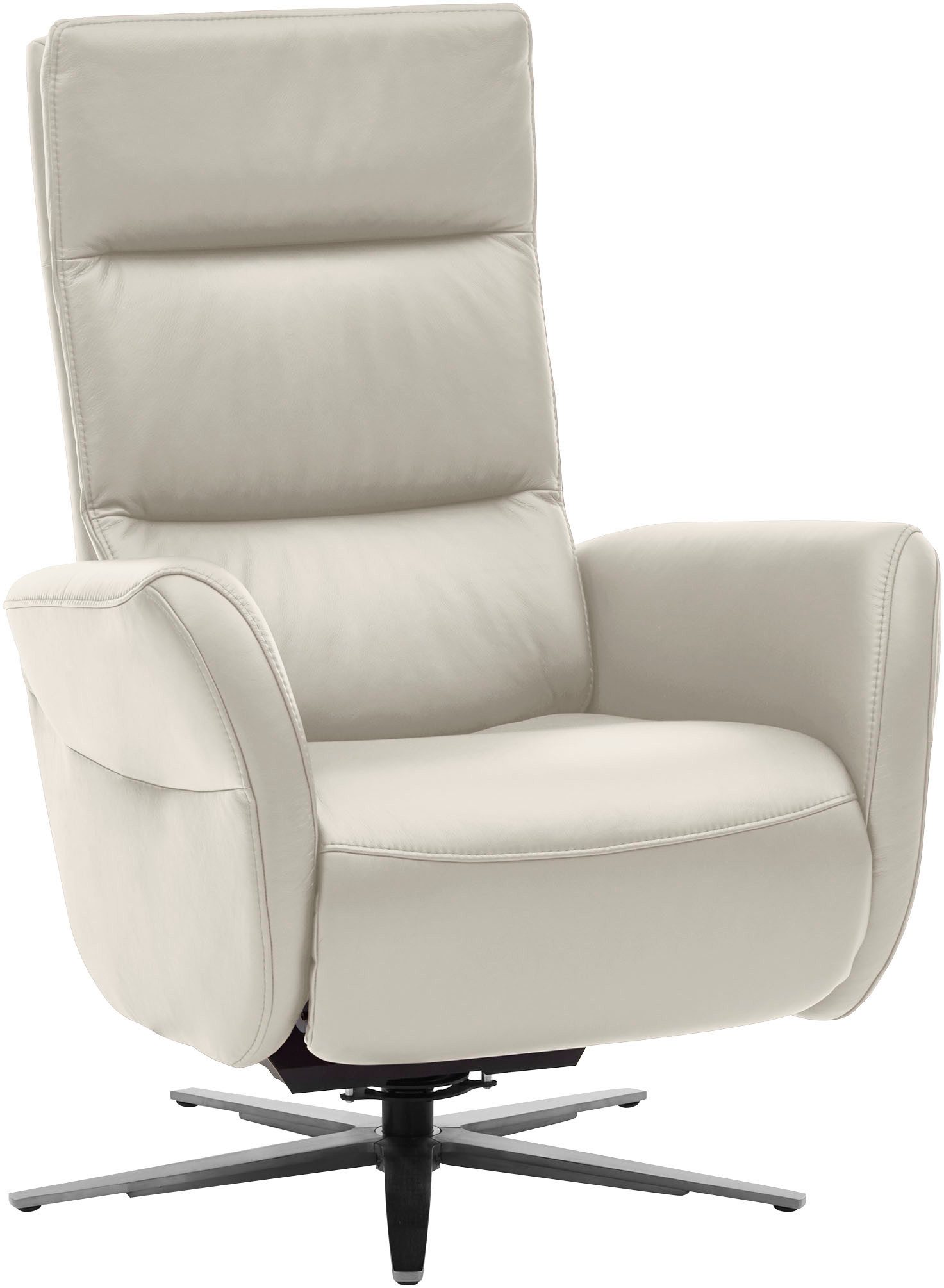 Die PlanBar Relaxsessel PN-RS20038 mit Metallsternfuß inkl. Relaxfunktion und Kopfverstellung (1-St), 360° drehbar, mit Gasdruckverstellung