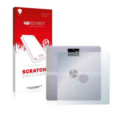 upscreen Schutzfolie für Withings Body+, Displayschutzfolie, Folie klar Anti-Scratch Anti-Fingerprint