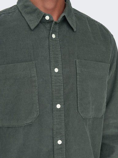 ONLY & SONS Langarmhemd OS ONSALP RLX 2PKT WASHD COR