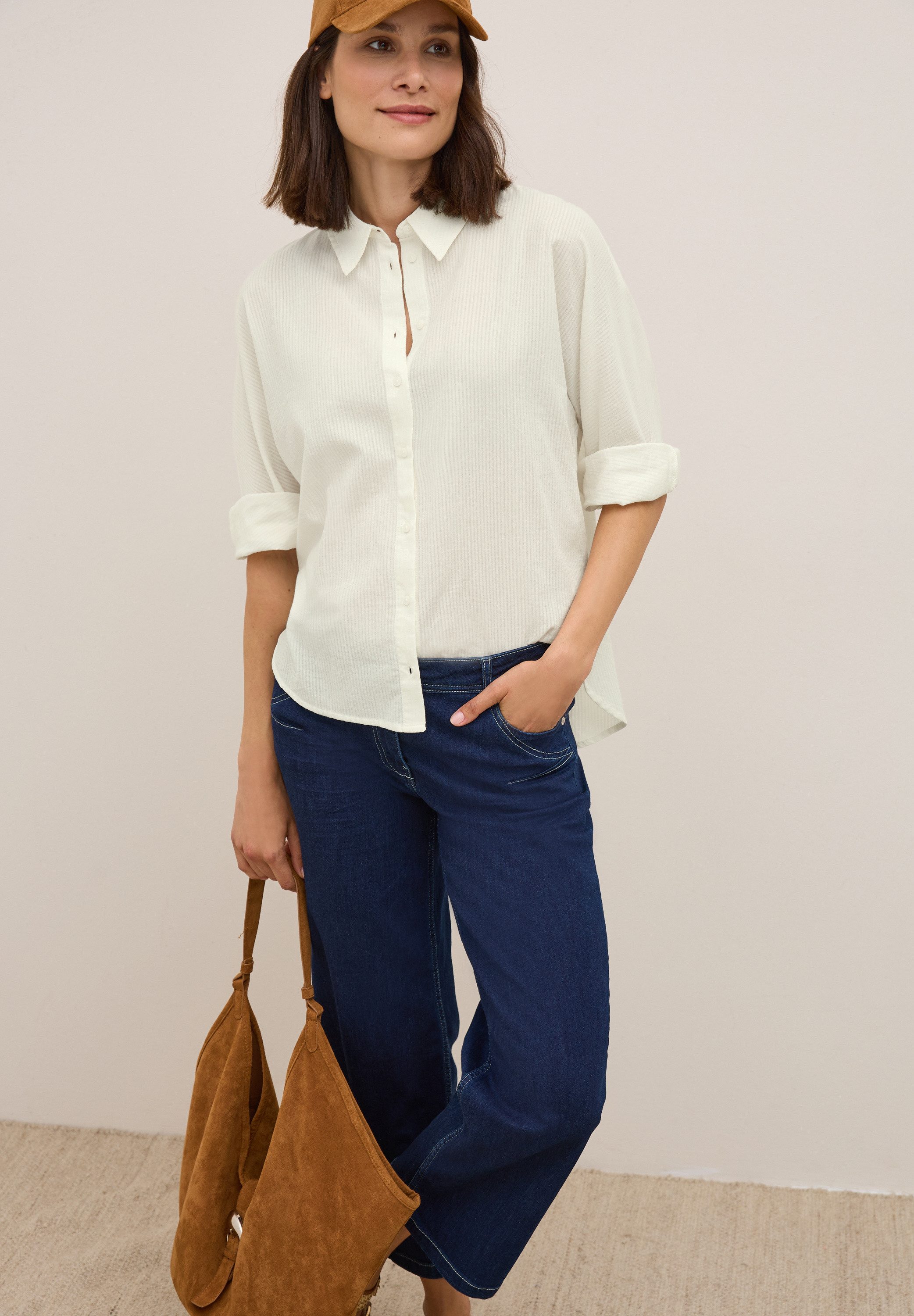 CECIL Hemdbluse 2in1 Optik