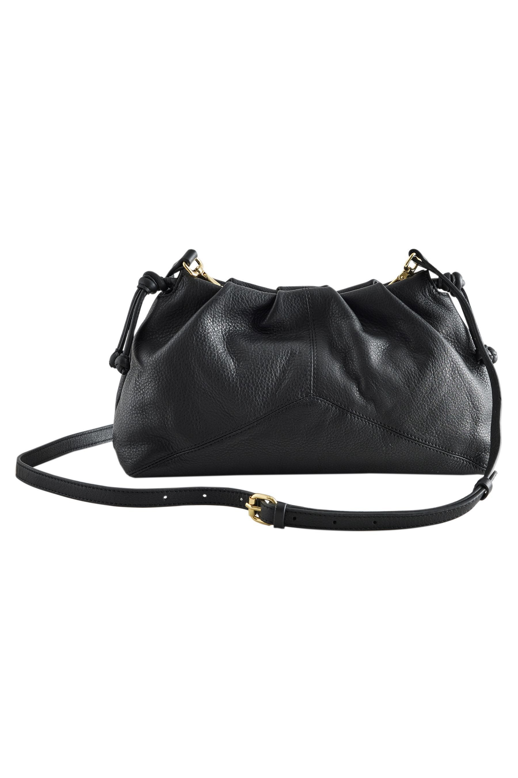Next Clutch Geraffte Clutch-Tasche aus Veloursleder (1-tlg)
