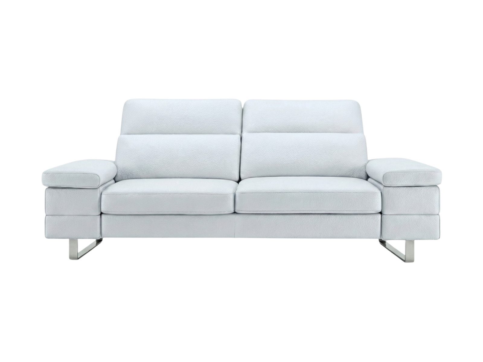 Villa Möbel Sofa Virage, Packung 1 Teile, Handgefertigtes Ledersofa mit Kopfteilverstellung in vielen Farben