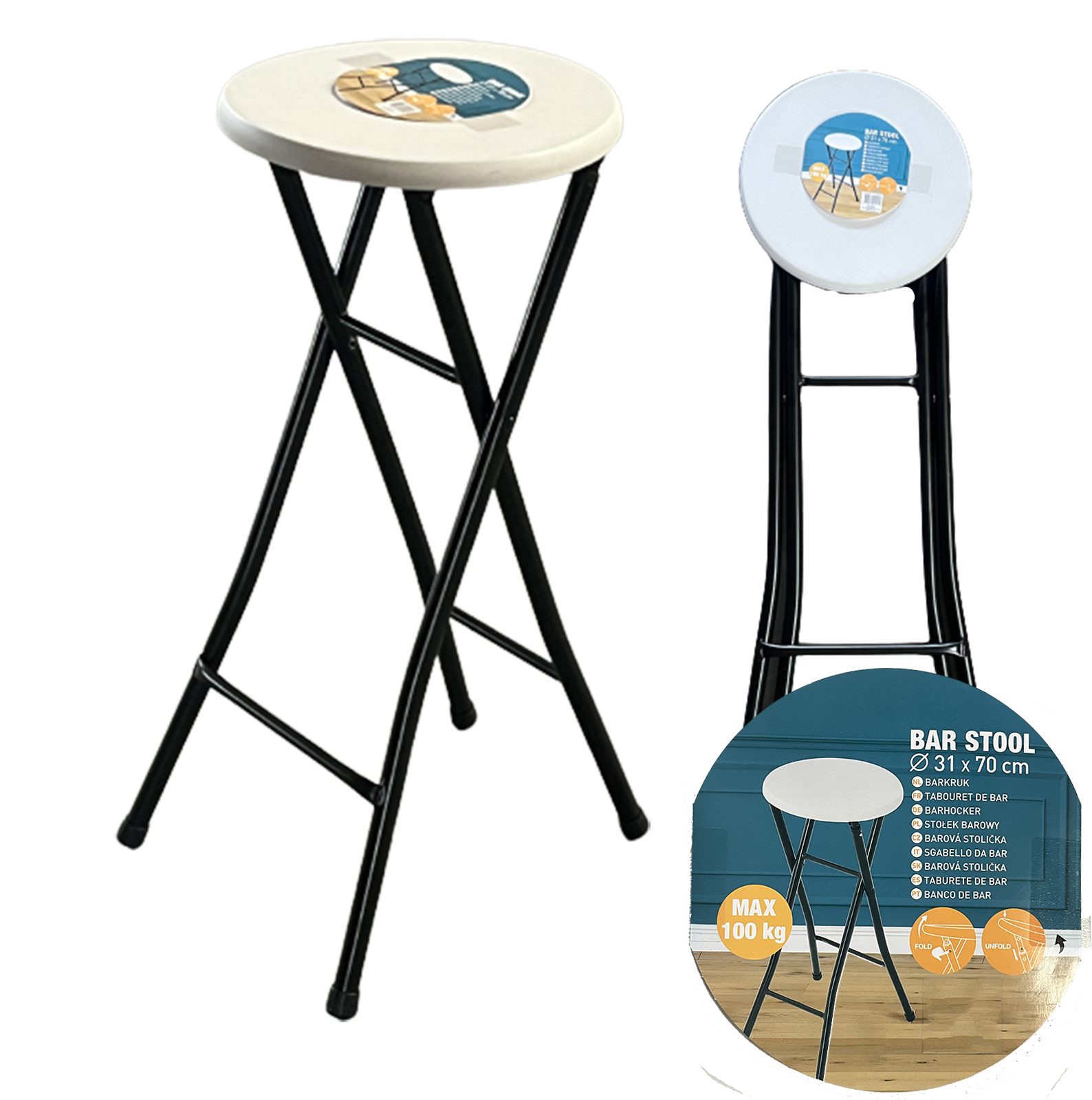 Riyashop Barhocker Barhocker XL Hocker Klapphocker günstig online kaufen