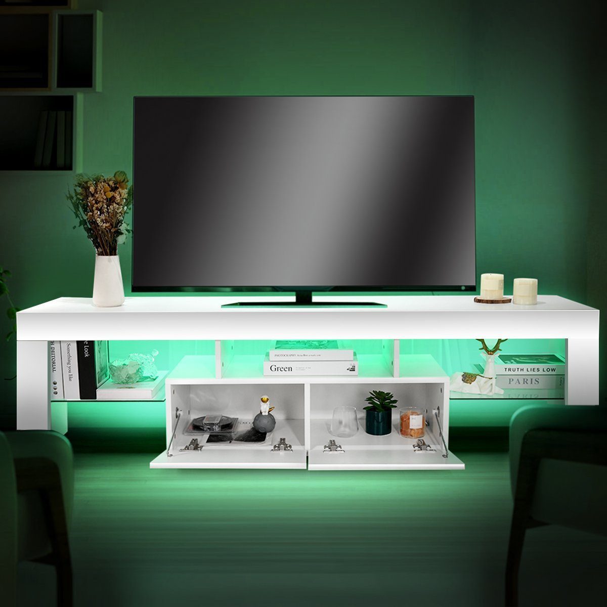 WILGOON TV-Schrank TV Board mit 16 günstig online kaufen
