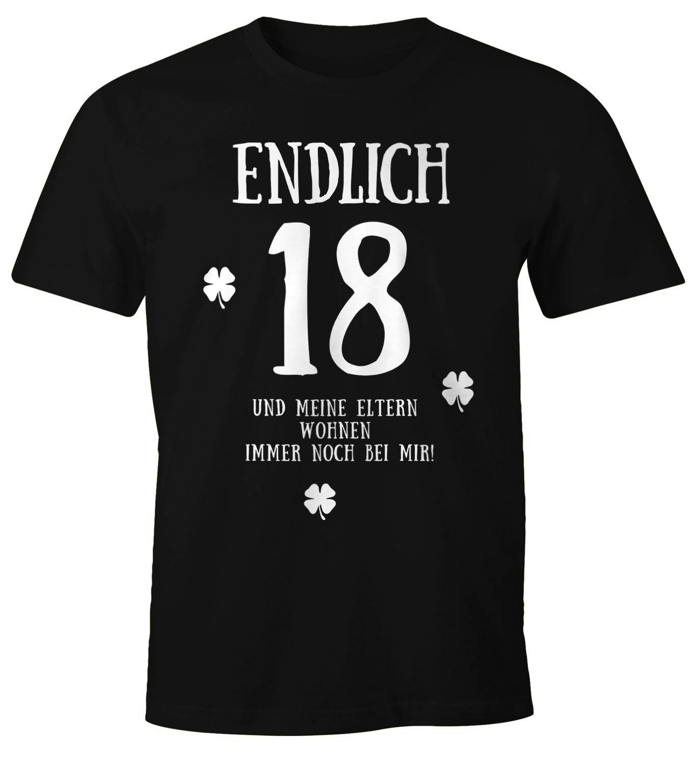 MoonWorks Print-Shirt Herren T-Shirt Endlich 18 günstig online kaufen