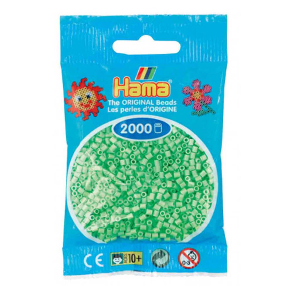 Hama Bügelperlen Hama Beutel mit 2000 Mini-Bügelperlen pastell
