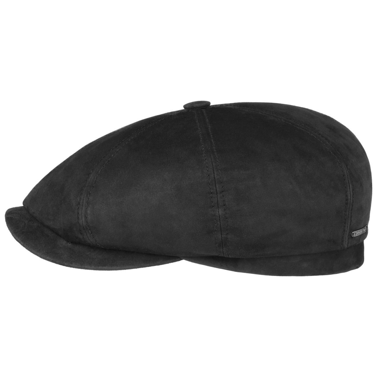 Stetson Flat Cap (1-St) Ledercap mit Schirm, Made in Germany